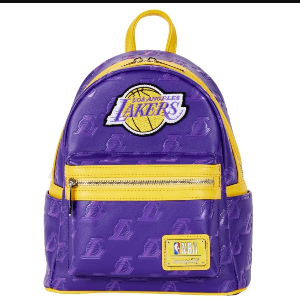 Loungefly NBA Los Angeles Lakers Purple and Yellow Backpack